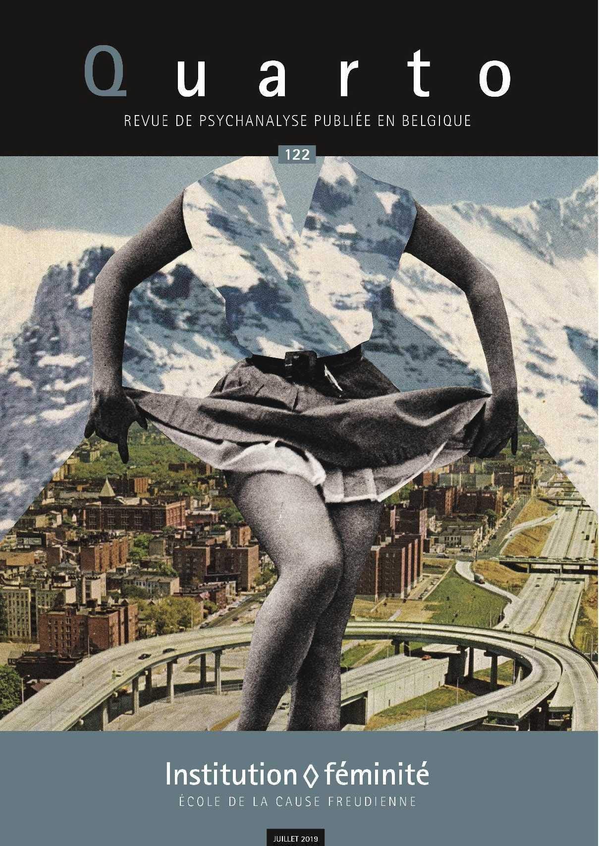 Quarto N 122 Institution et Feminite - Juillet 2019 book