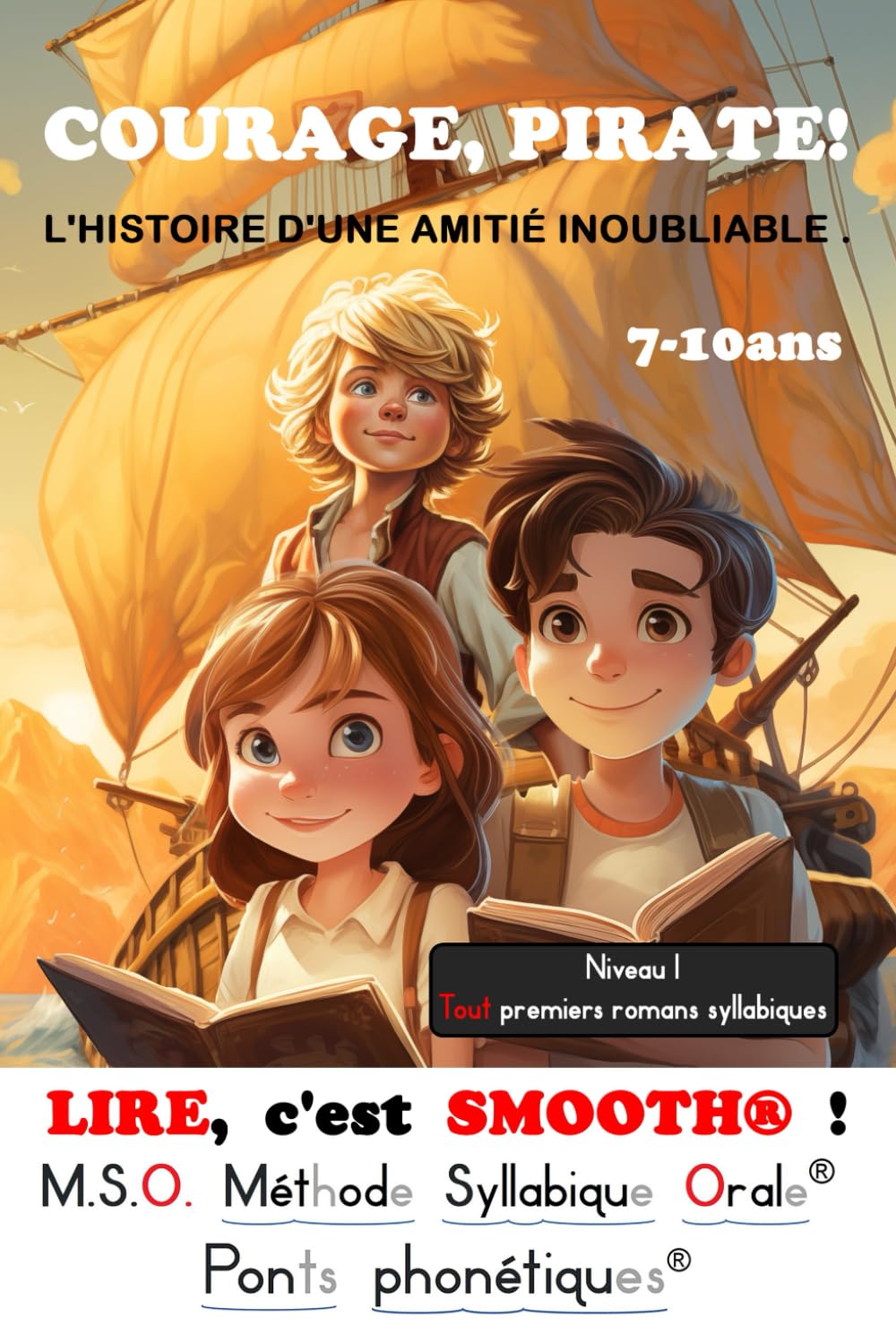 LIRE, c'est SMOOTH® ! T4 COURAGE, PIRATE ! L'HISTOIRE D'UNE AMITIÉ INOUBLIABLE DYS 7-10ans M.S.O. Méthode Syllabique Orale: Livre d'Aventure Pirate ... pour maîtriser les Syllabes et aimer lire ! Study Guides