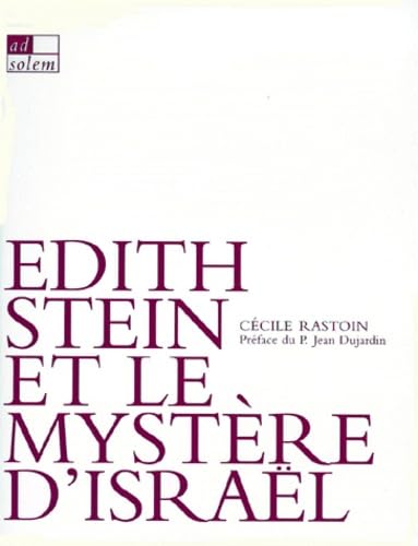 Edith Stein et le mystère d'Israël book