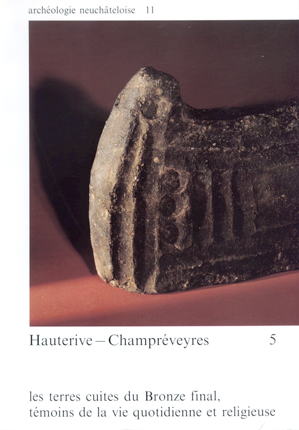 Hauterive-Champréveyres 5: Les terres cuites du Bronze final, témoins de la vie quotidienne et religieuse book
