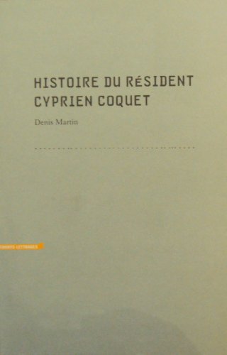 Histoire du résident cyprien coquet Books