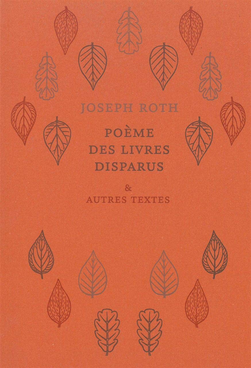 Poème des livres disparus & autres textes book