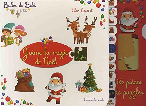 J'aime la magie de Noël: Avec 16 pièces de puzzles Books