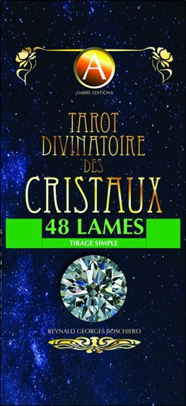 Tarot divinatoire des cristaux : 48 lames : tirage simple book