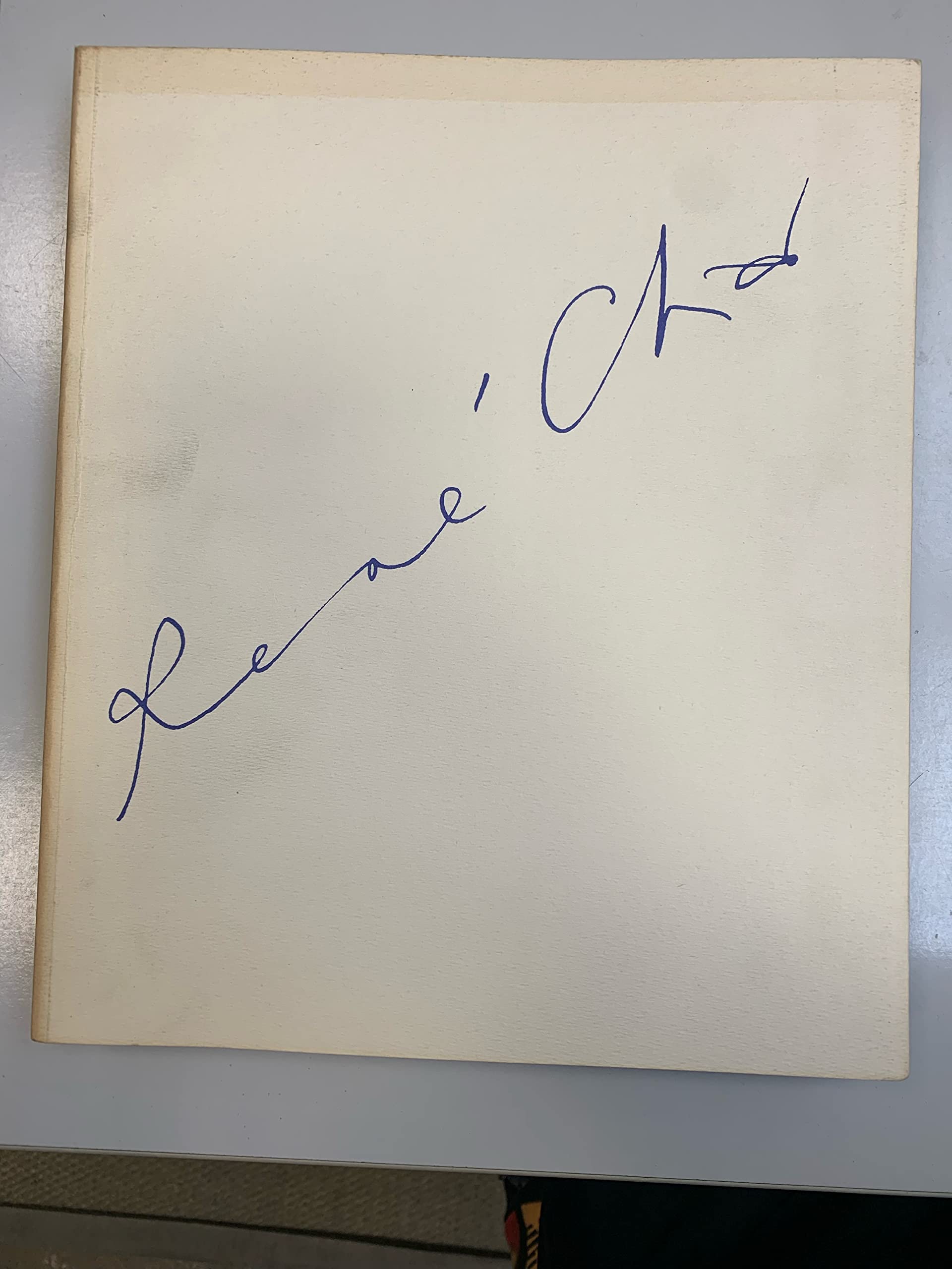 Rene char / faire du chemin avec / grande chapelle, palais des papes, avignon, 1990 book