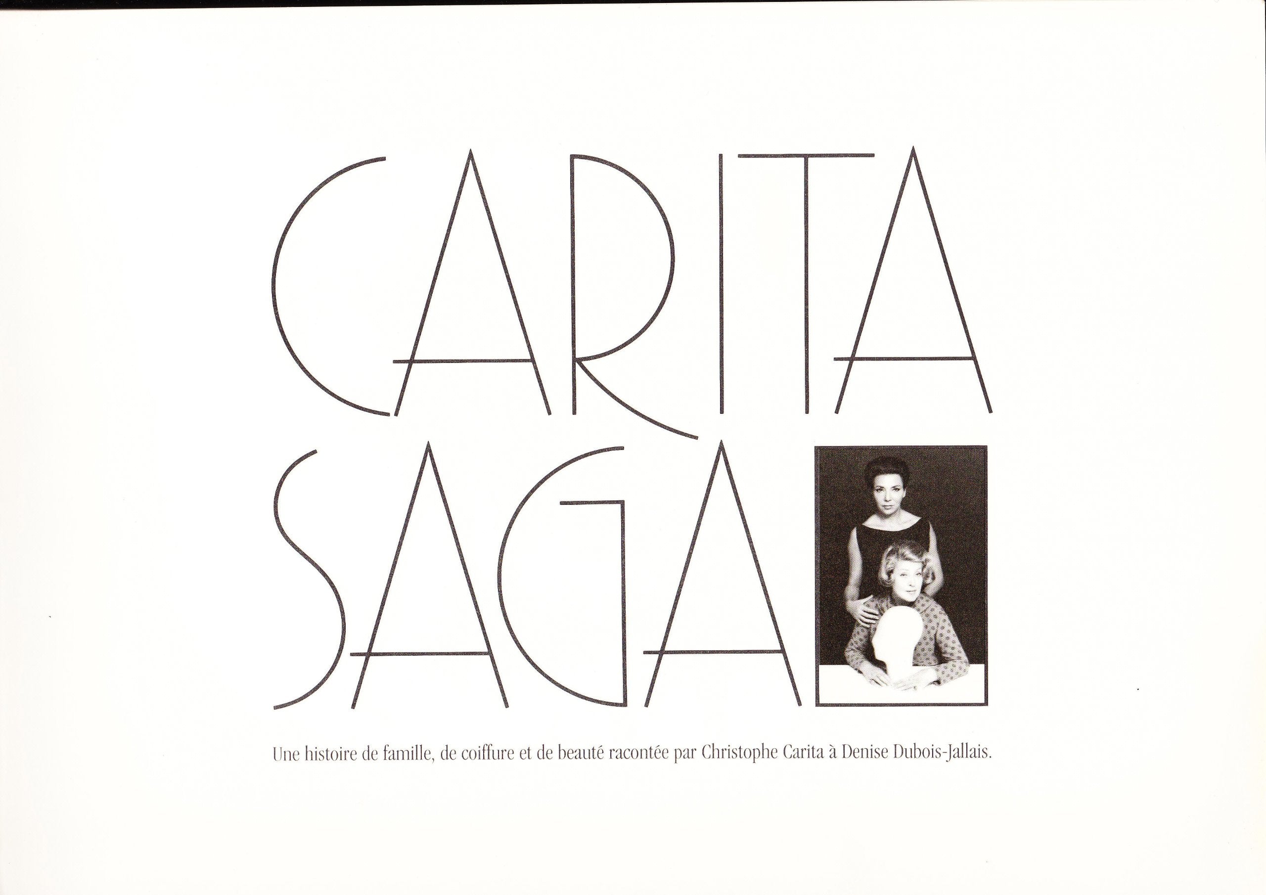 CARITA SAGA, une histoire de famille, de coiffure et de beauté book