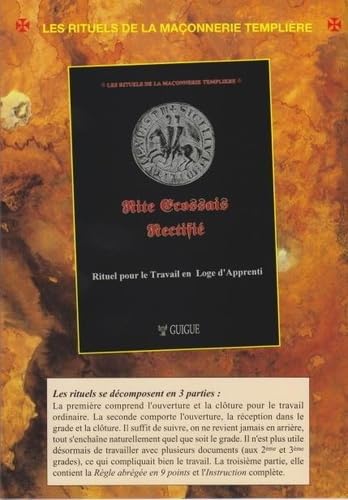 Rite écossais rectifié: Rituel pour le travail en loge d'apprenti book