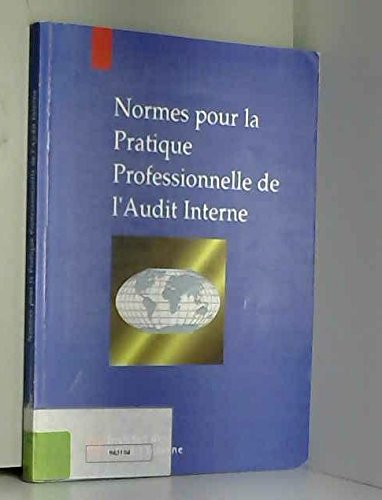 Normes pour la pratique professionnelle de l'audit interne book