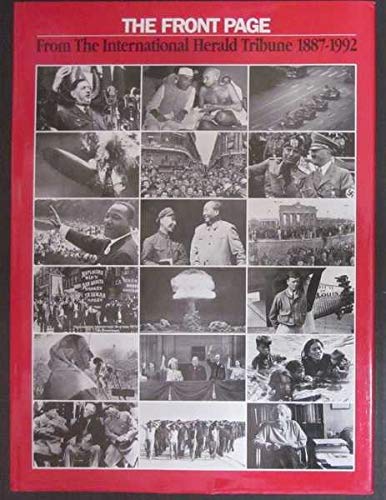 The front page from the International Herald Tribune, 1887-1992 book