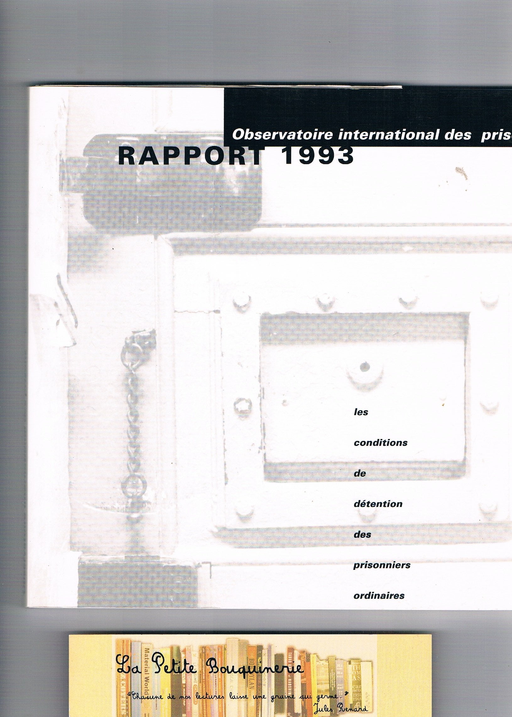Observatoire International Des Prisons. Rapport 1993. Les Conditions De Detention Des Prisonniers Ordinaires book