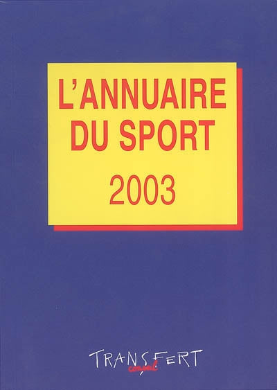 Product Image: L'annuaire du sport 2003