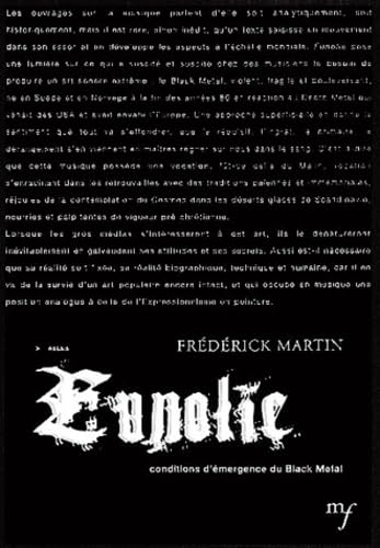 Eunolie: Conditions d'émergence du Black Metal Books