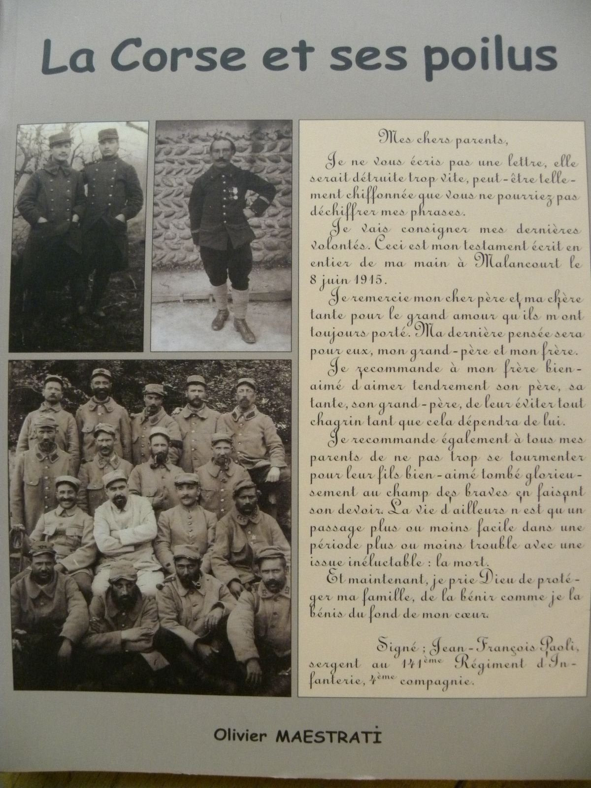 La Corse et ses poilus book
