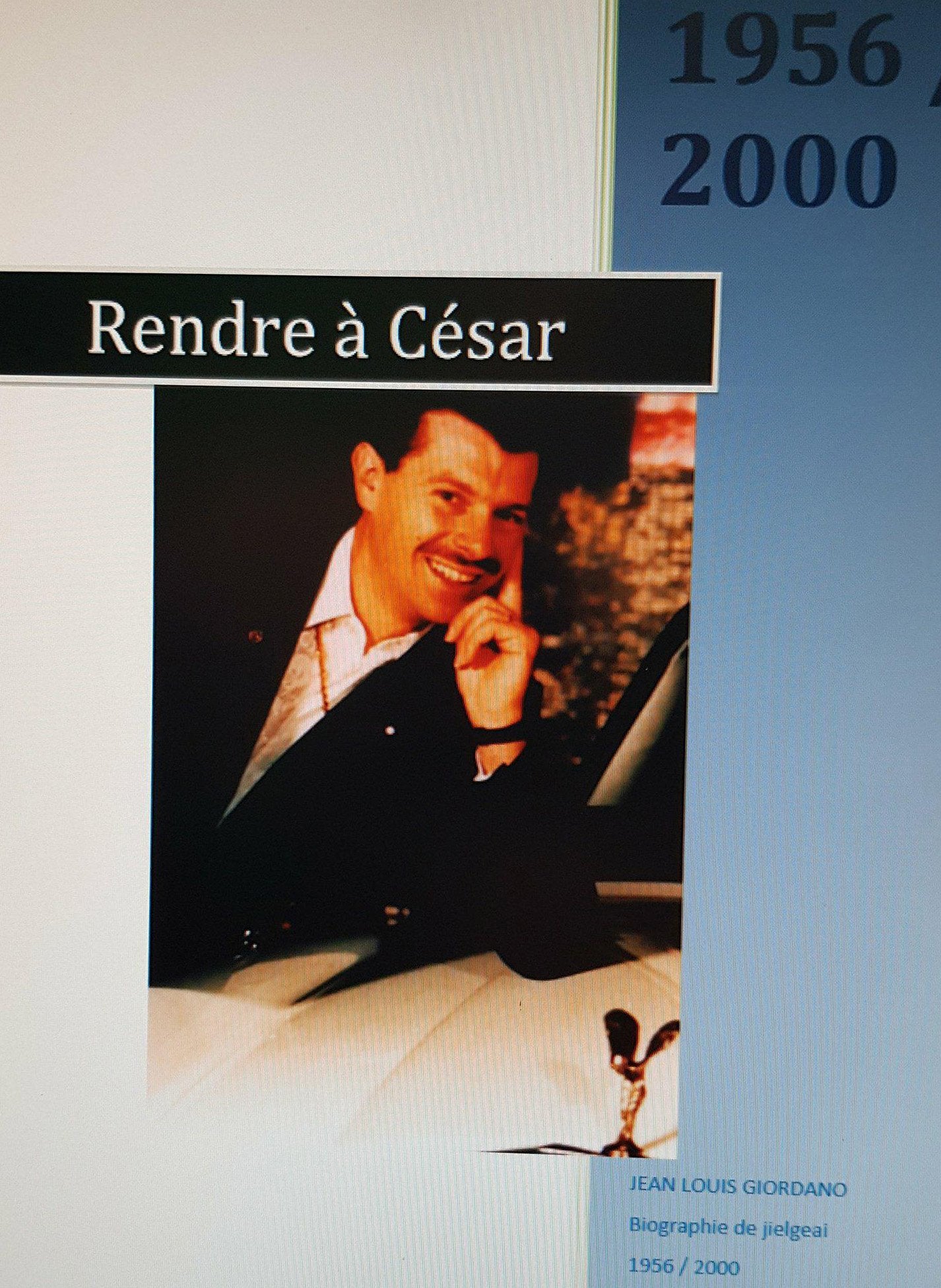 Rendre à César - Biographie de Jean-Louis Giordano (1956/2000) book
