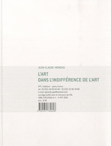 L'ART DANS L'INDIFFÉRENCE DE L'ART Essays & Short Stories