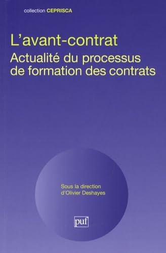 L'avant-contrat: Actualité du processus de formation des contrats Books
