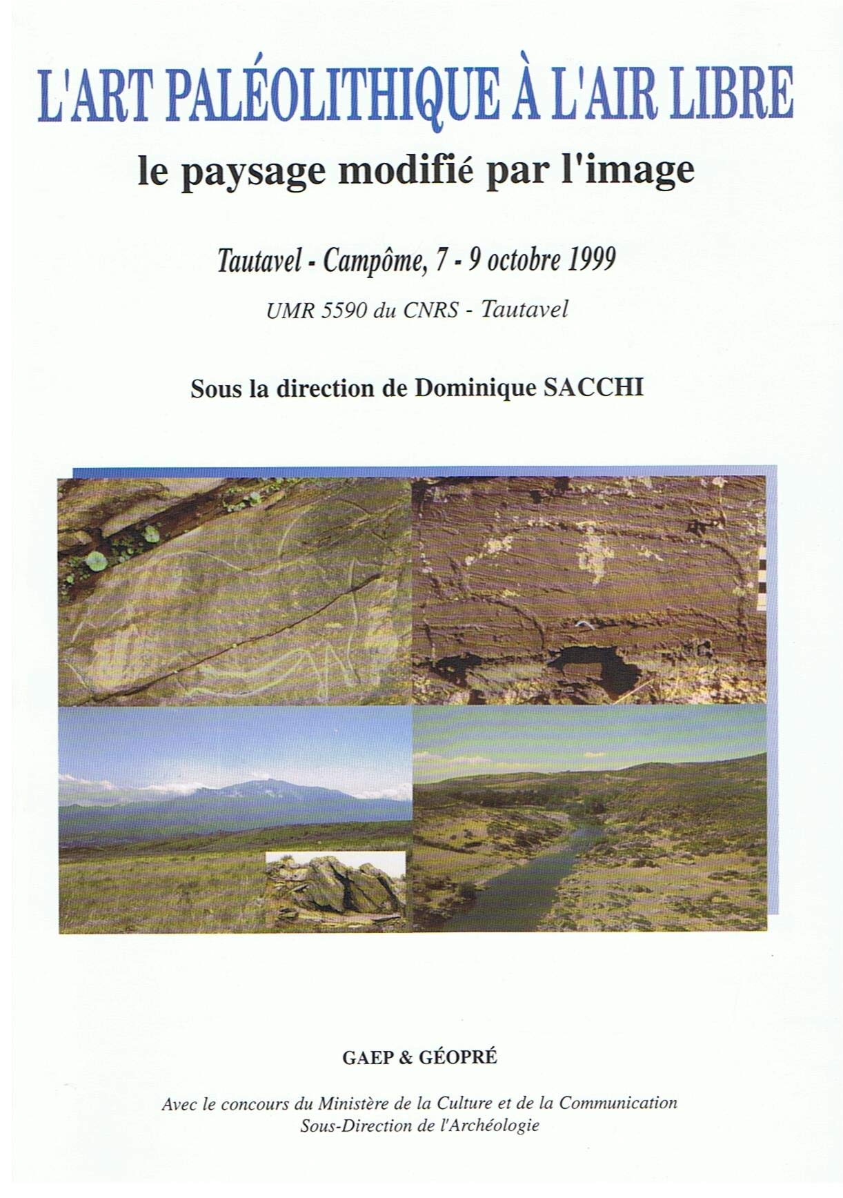 Art paleolithique a l'air libre. le paysage modifie par l'image book