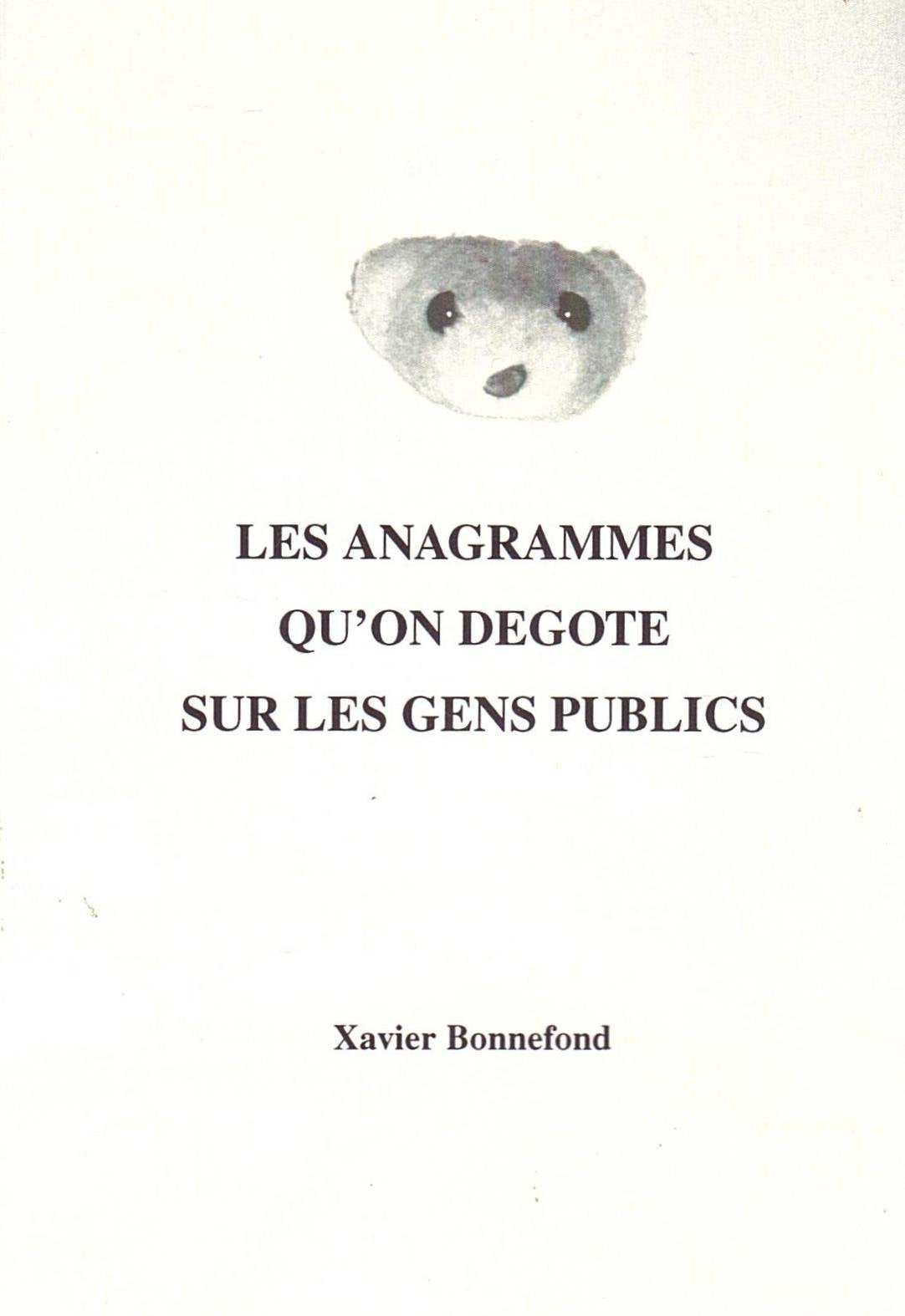 Les Anagrammes qu'on dégote sur des gens publics Books