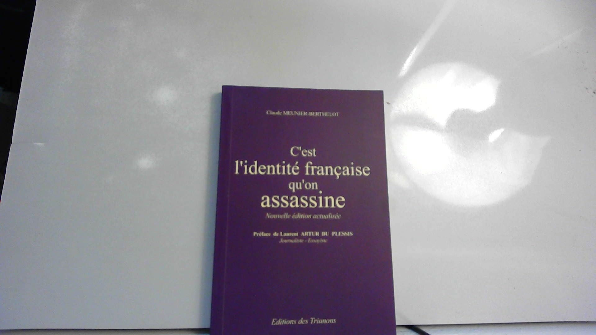 C'est l'identité française qu'on assassine book
