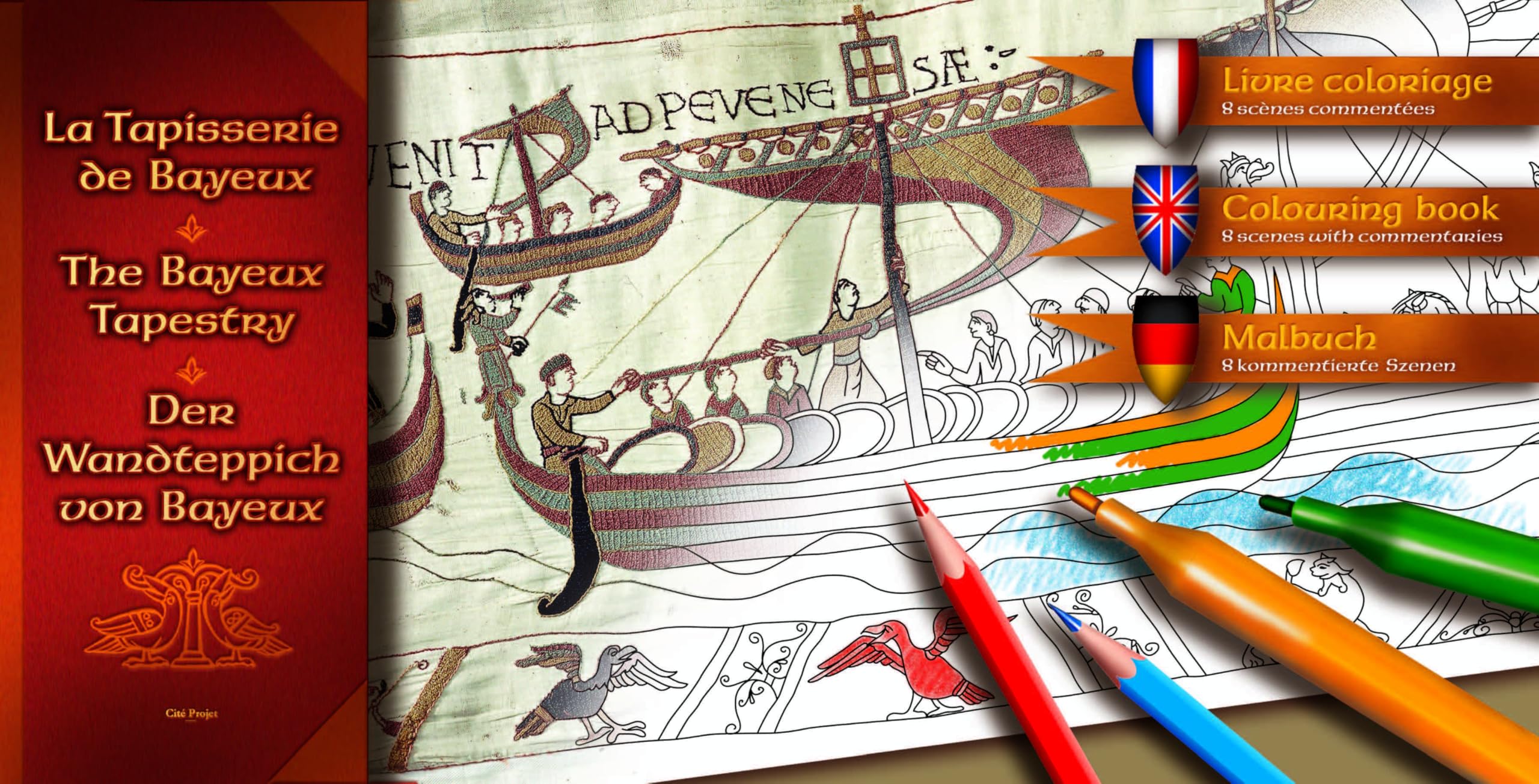 Livre-coloriage "La Tapisserie de Bayeux" book