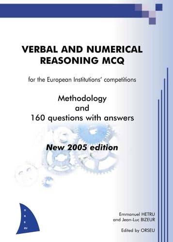 Verbal and numerical reasoning MCQ for the European Institution's competitions Books
