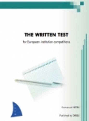 Orseu Publications for the European Institutions Examinations: Written Test book