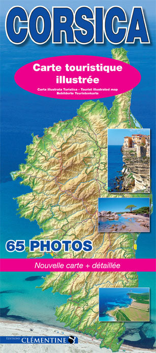 Corsica : carte illustrée touristique book