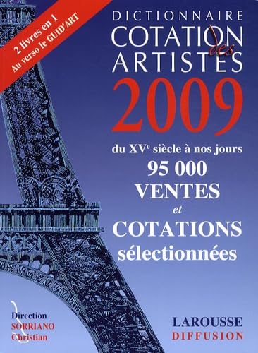 Dictionnaire cotation des artistes 2009 book