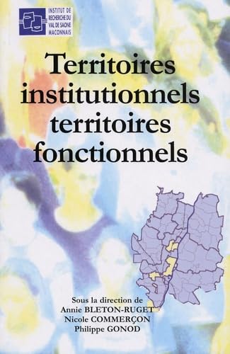 Territoires institutionnels, territoires fonctionnels book