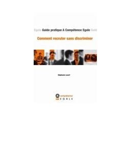 Comment recruter sans discriminer (3°Édition) Guides A Compétence Egale - 2009 book