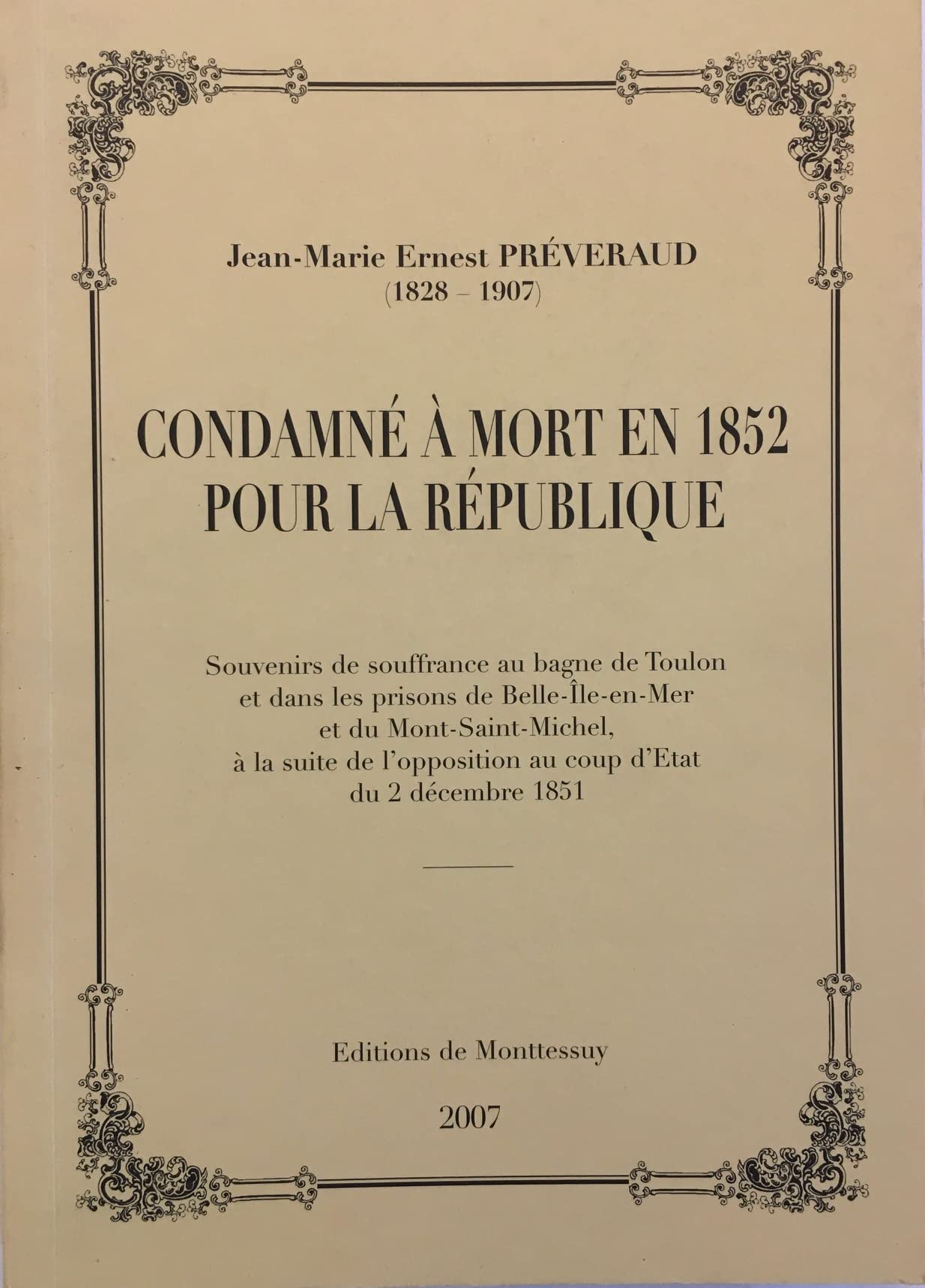 Condamné à mort en 1852 pour la république book