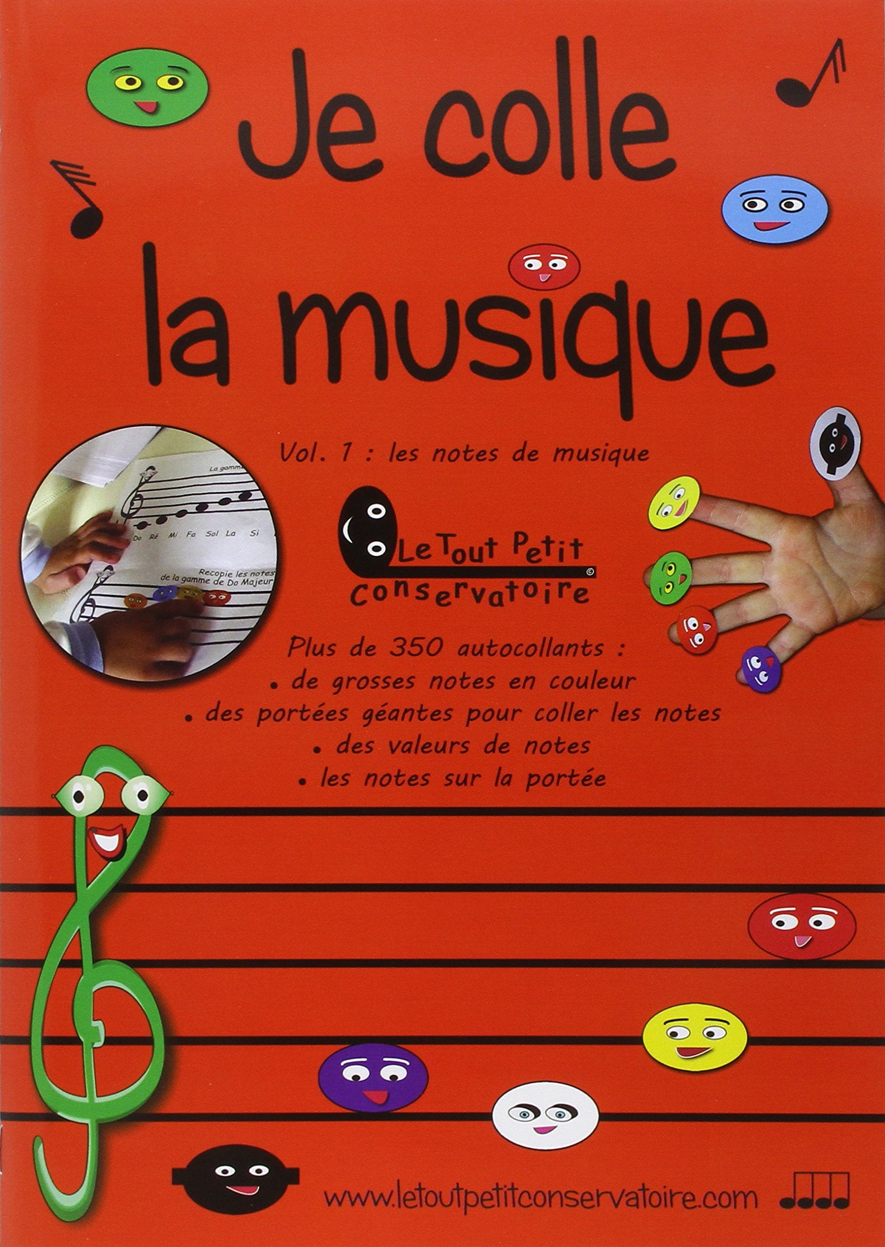 Je colle la Musique Vol1 Les notes sur la portée Sheet Music