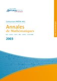 Annales de Mathématiques 2003 Voie Economique Books