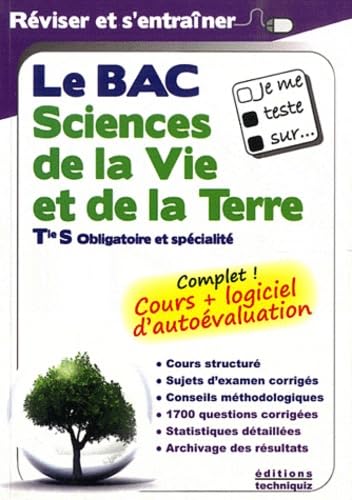 Je me teste sur... Le BAC Sciences de la Vie et de la Terre Terminale S (avec logiciel d'autoévaluation) book
