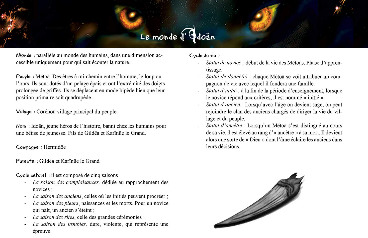 Idoän, l'ultime prédateur book