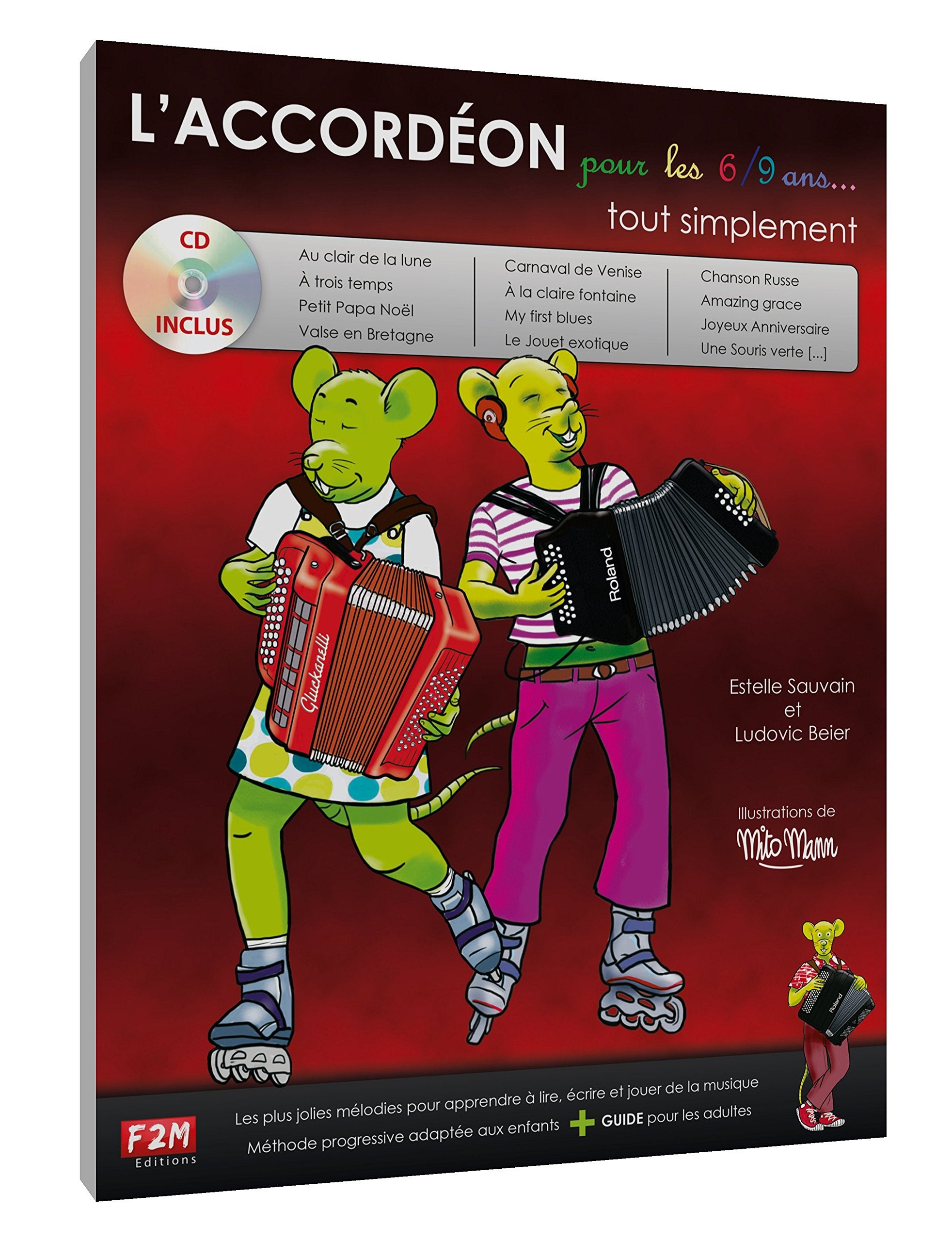 L'AccordeOn Pour Les 6/9 Ans ... Tout Simplement: 20 Morceaux: Classique, Jazz, Variete, Comptines Sheet Music