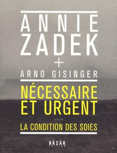 Nécessaire et urgent: Suivi de La Condition des soies Books