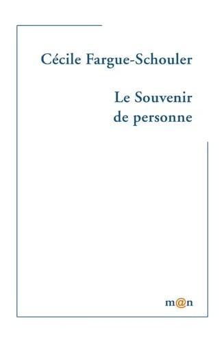 Le souvenir de personne book