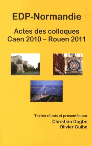 Actes des colloques EDP-Normandie Caen 2010 - Rouen 2011 book