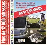 Plus de 12000 aires de services, étapes Camping-car en FRANCE. Books