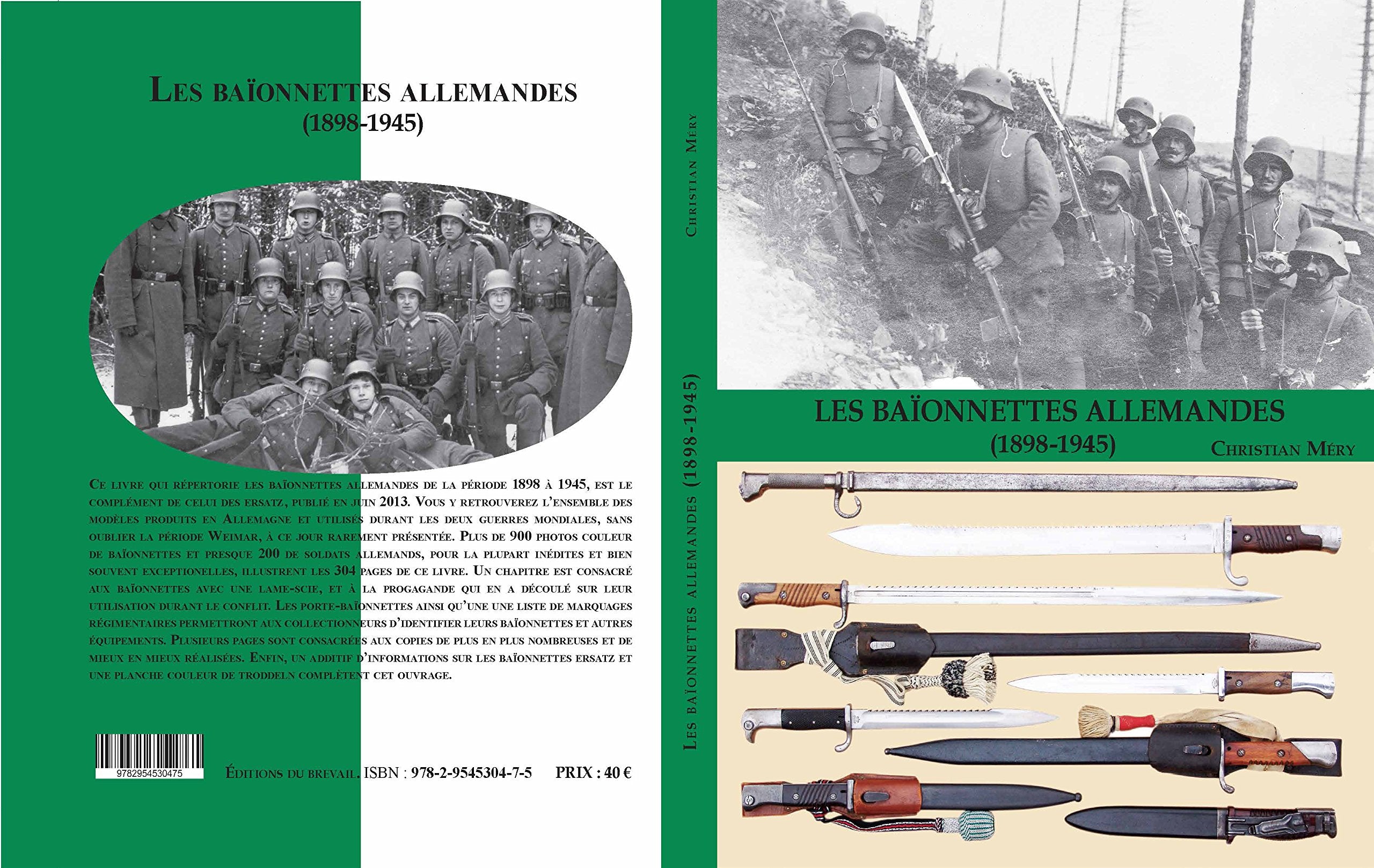Les baïonnettes allemandes 1898 - 1945 book