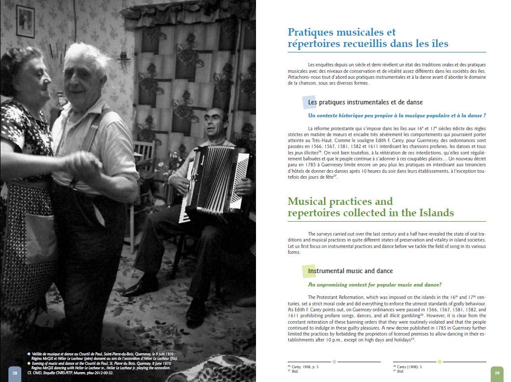 Chansons et musiques traditionnelles des îles anglo-normandes book