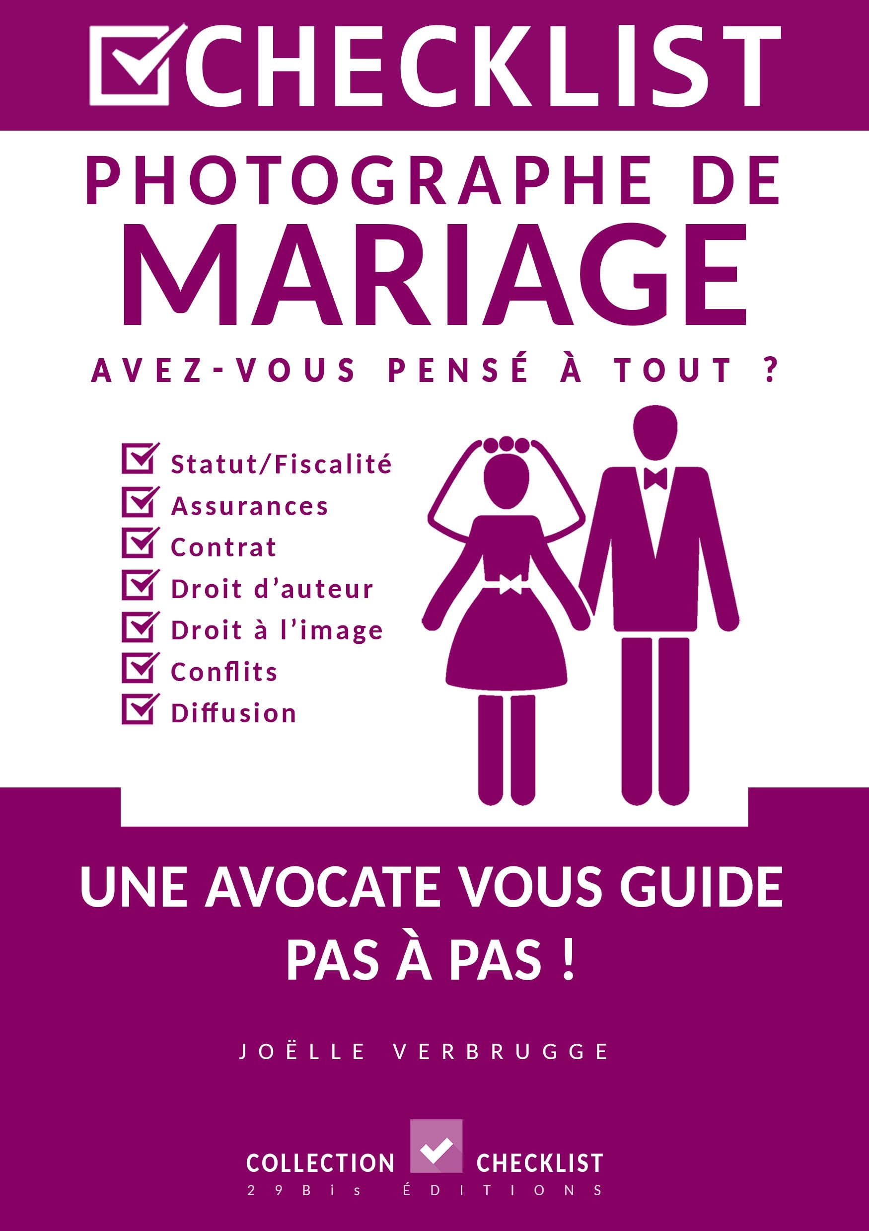 CHECKLIST Photographe de Mariage Leisure, Home & Garden