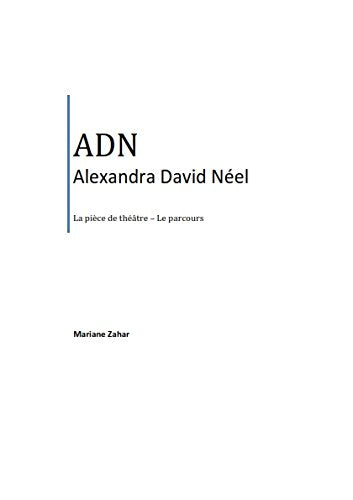 ADN Alexandra David Neel Zahar Mariane Book Books