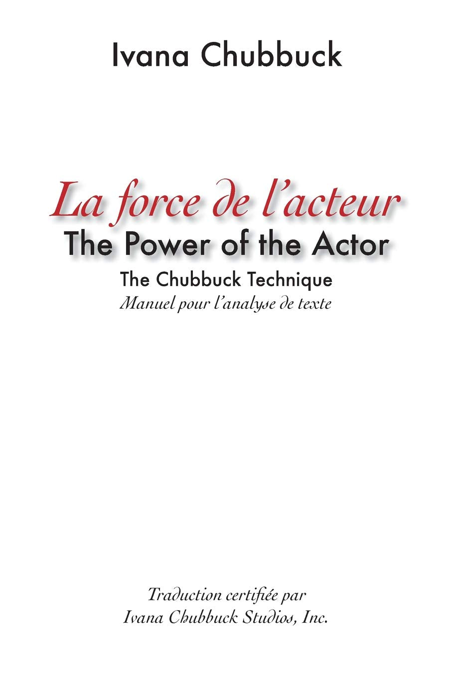 La Force de l'acteur: manuel pour l'analyse de texte Social Sciences