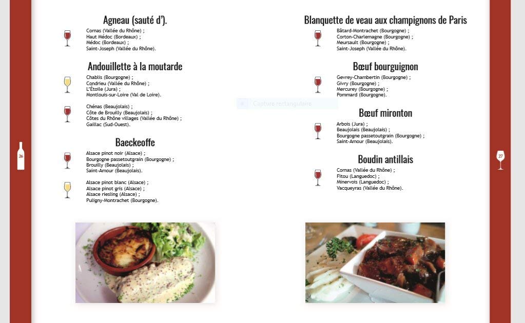 Le catalogue des accords mets et vins-Tome 1: Cuisine traditionnelle française Leisure, Home & Garden