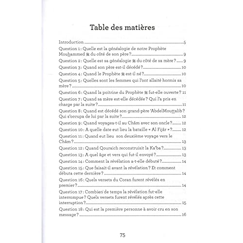 LA VIE DU PROPHÈTE EN QUESTIONS-RÉPONSES Books