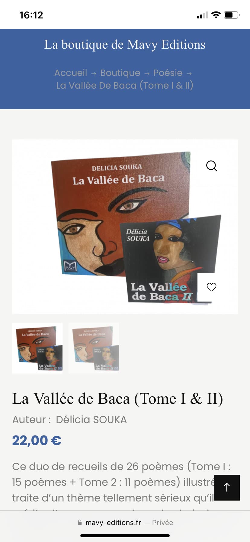 La vallée de Baca: Tome 1 et 2 book