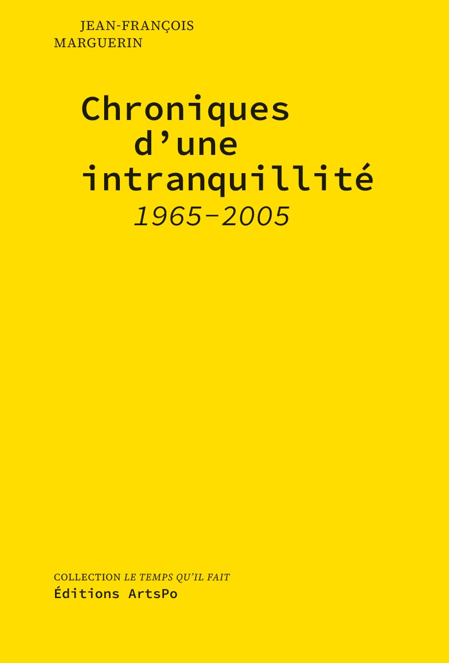Chroniques d'une intranquillité: 2024 book