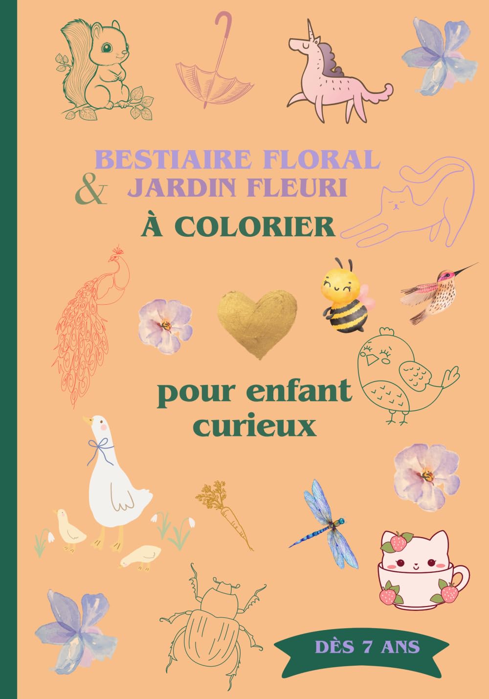 Bestiaire floral, jardin fleuri: A colorier ! book